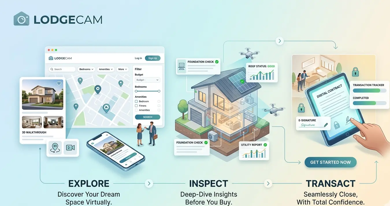How LodgeCam Works Framework Infographic